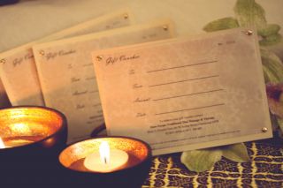 Massage gift vouchers are available in store or can be purchased online